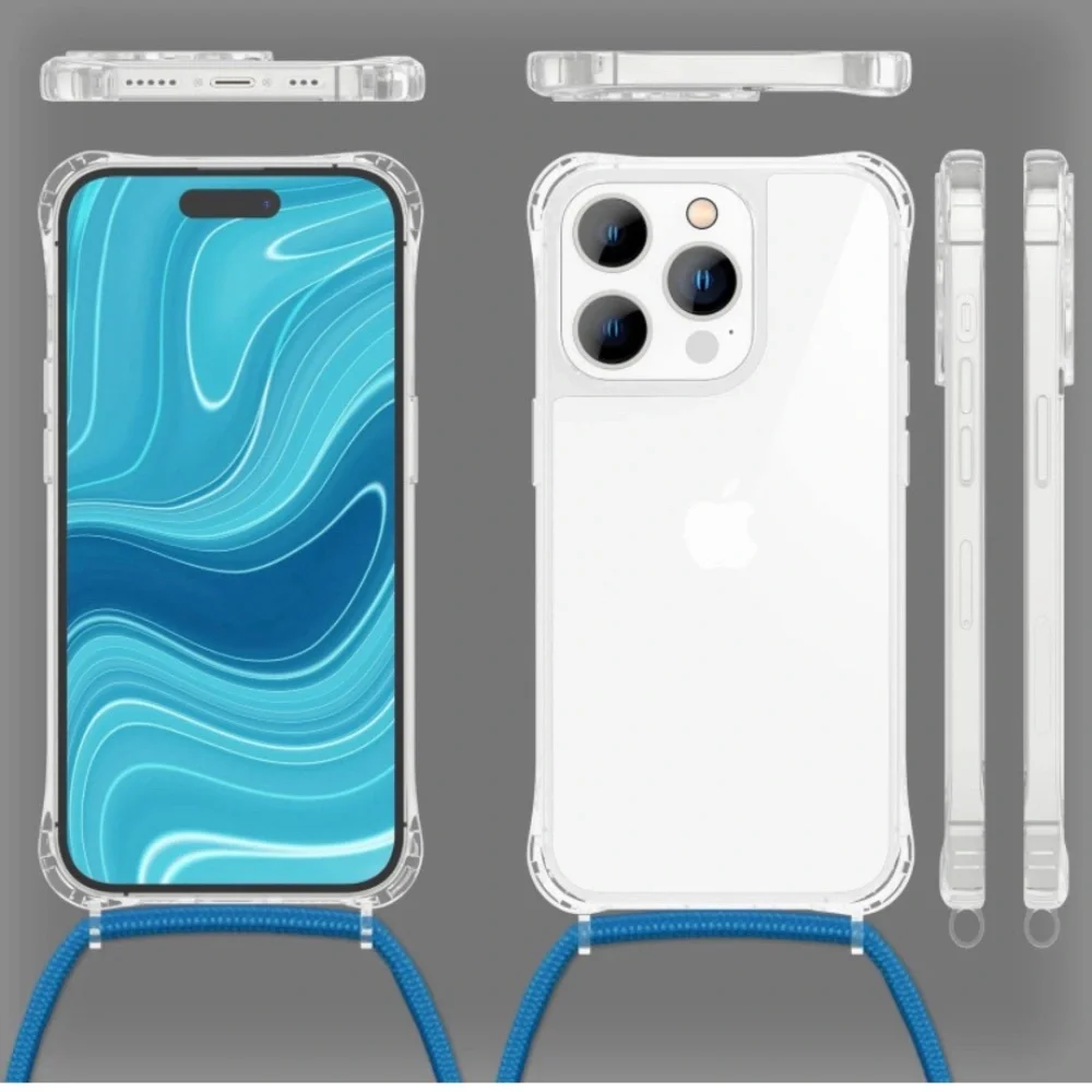 New NALIA Necklace Cover with Band Compatible with iPhone 14 Pro Case,